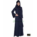 Designer abaya in navy blue color Designer abaya in navy blue color